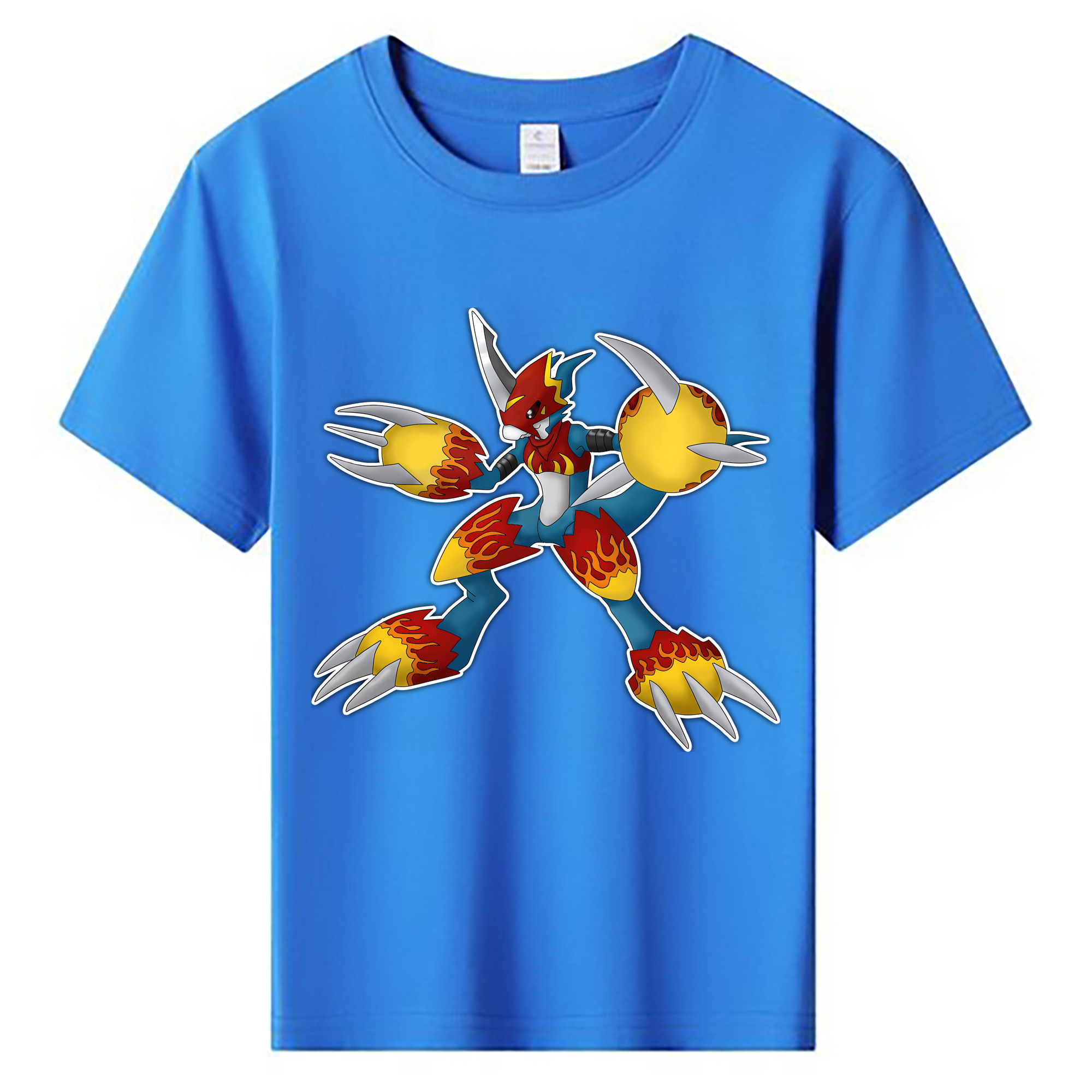 （画像用） Digimon デジタルモンスター/デジモン 綿100％キッズTシャツ（フロントプリント）
